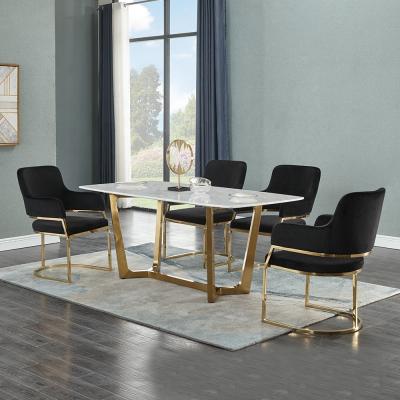 Da mesa de jantar moderna do retângulo de 0.7CBM 20mm quadro de aço inoxidável