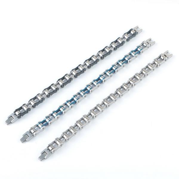 Bicycle chain type men's stainless steel bracelet