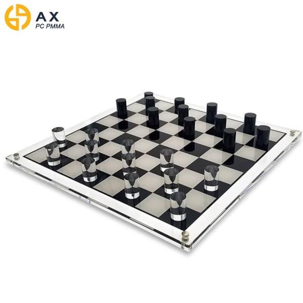 PMMA Acrylic Transparent Lucite Chess Set