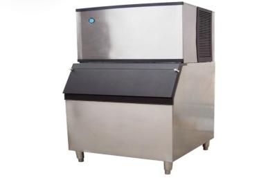 Cubo de gelo de aço inoxidável que faz a máquina com placa plástica para a barra do alimento de petisco