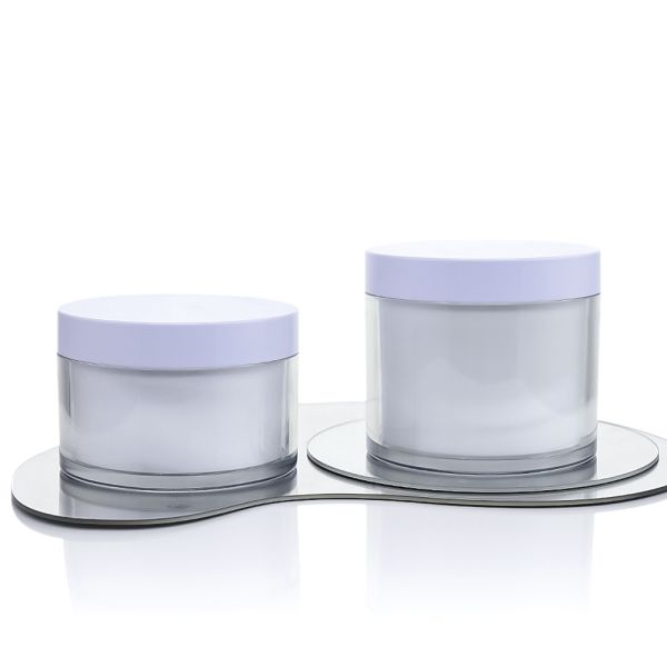 Thick-walled PET Cream Jar with Built-in Inner Liner and Customizable Colors for Cosmetic Cream Containers
