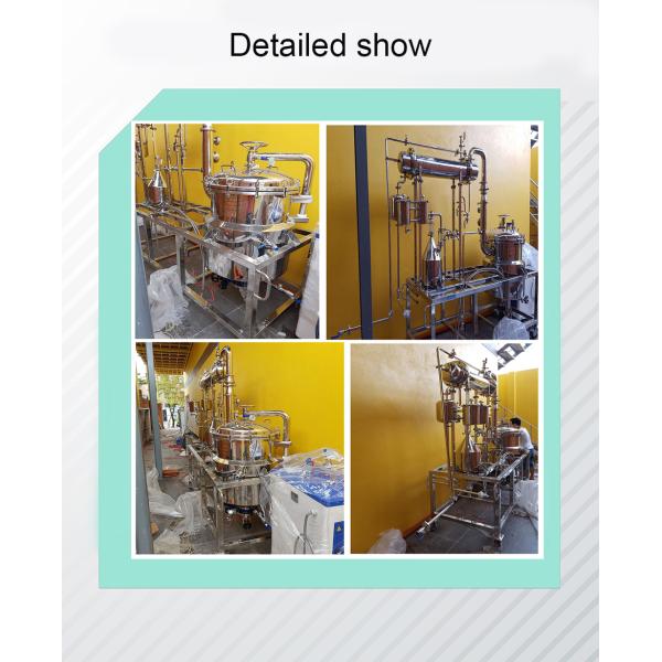 Commercial Vacuum Essential Oil Distillation Equipment with Advanced Process and SS304 Material