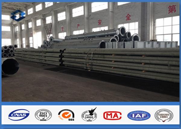 500KGS Design Load galvanized steel pipe with Bituminous Painting 30 m /s Wind Speed