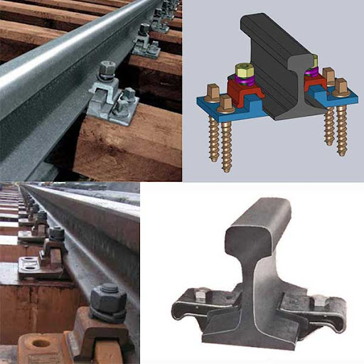 High Strength KPO9 Rail Clamp Rail Fasteners For Crane Rail Systems