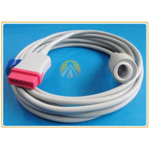 GE Round Invasive Blood Pressure Cable 11 Pin To Edwards Medical Grade Material