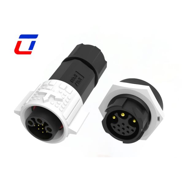 M19 Waterproof 12 Pin Connector 3+9 Multi Pin PA66 Industrial Circular Connector