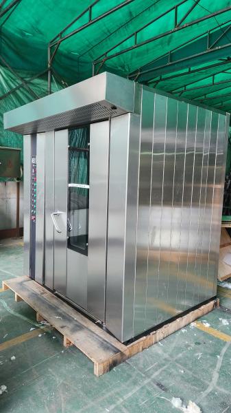 Electric Gas Diesel Oil 380V/220V 32 Trays Bakery Rotary Oven With Trays And Trollery