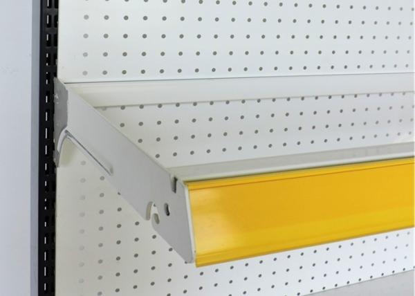 1200/900mm Long Supermarket Steel Racks 60kg/ Layer Load Glass Shelf Brackets