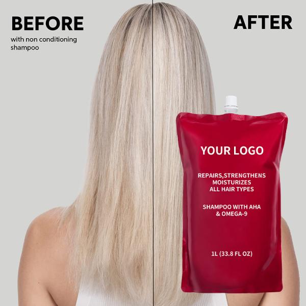 AHA Omega-9 profesionales de reparación de champú para reparación de cabello dañado