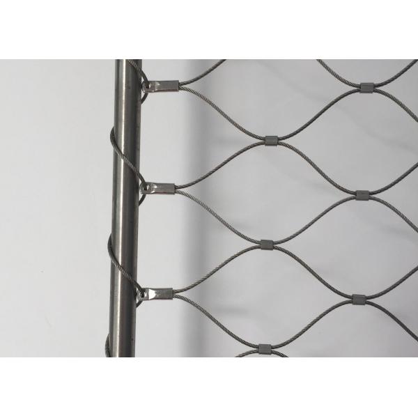 316 cerca de red de cuerda con malla de cable de acero inoxidable de 1,2 mm de alambre