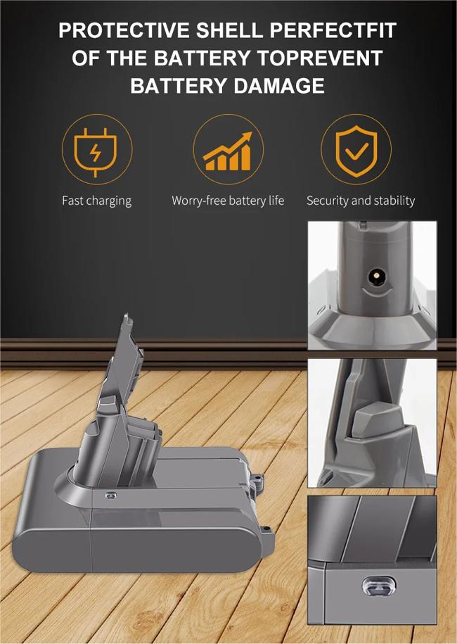 18650 литий-ионный аккумулятор замены 2500mAh батареи 21.6V 2.5AH Dyson V7