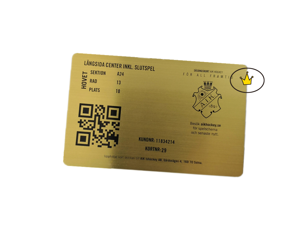 Почищенная щеткой печать латуни членского билета металла кода QR черная
