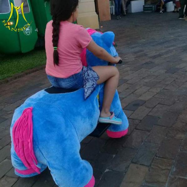 Hansel high attractive kid amusement park trains rides for sale coin game stuffed animal party motorized ride for party