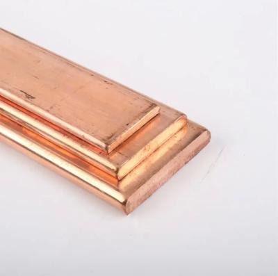 Cu Min 99.99% Copper Flat Bar ASTM DIN Standards Copper Busbar