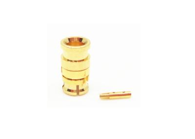 conector coaxial fêmea do conector reto de SMP RF da solda 50Ohm micro