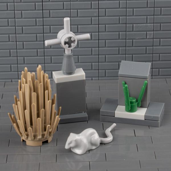 MOC bricks street view castle accessories flower bed for city construction decoration public park building blocks