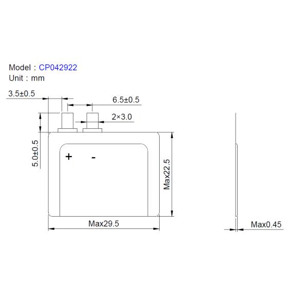 Smart Cards Li MnO2 Ultra Slim Battery 042922 Flat Lithium Batteries