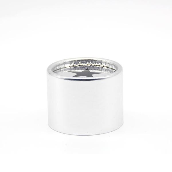 Recycled Cosmetic Cardboard Tube Gift Box With Silver Foil UV Coating Small Paper Box