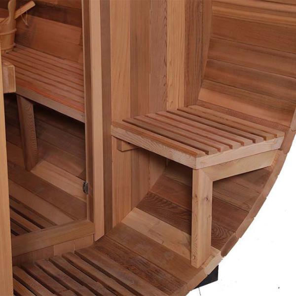 Outdoor Infrared Barrel Sauna Room with Wooden Handle