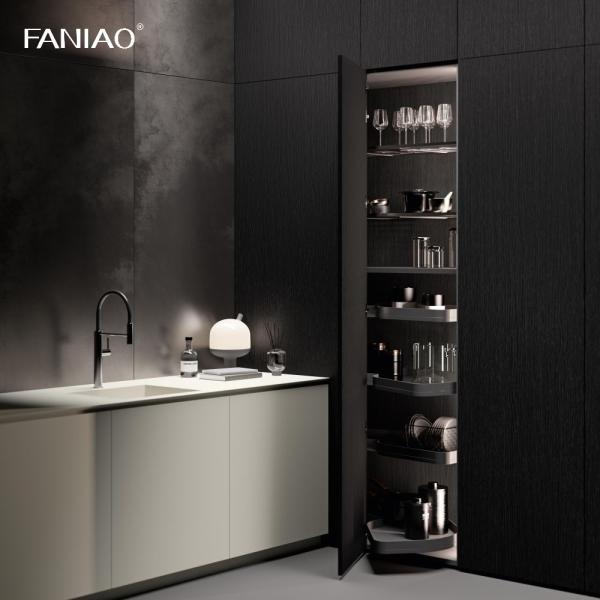 Современный минималистский стиль Нержавеющая сталь Массивный деревянный кухонный шкаф Кухонная мебель Кухонные шкафы на заказ