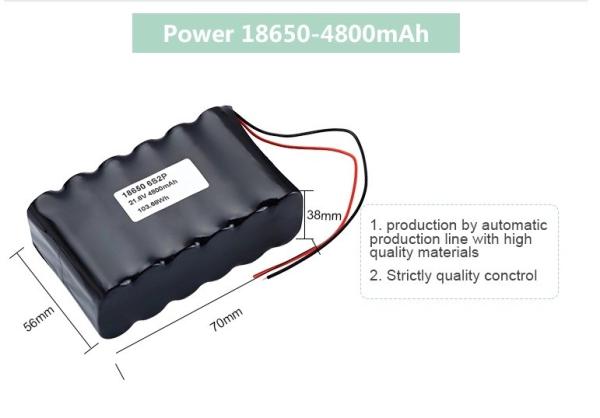 25.2V 5.2Ah 6S2P Rechargeable 18650 21.6V Lithium Battery Pack  for Electric Scooter