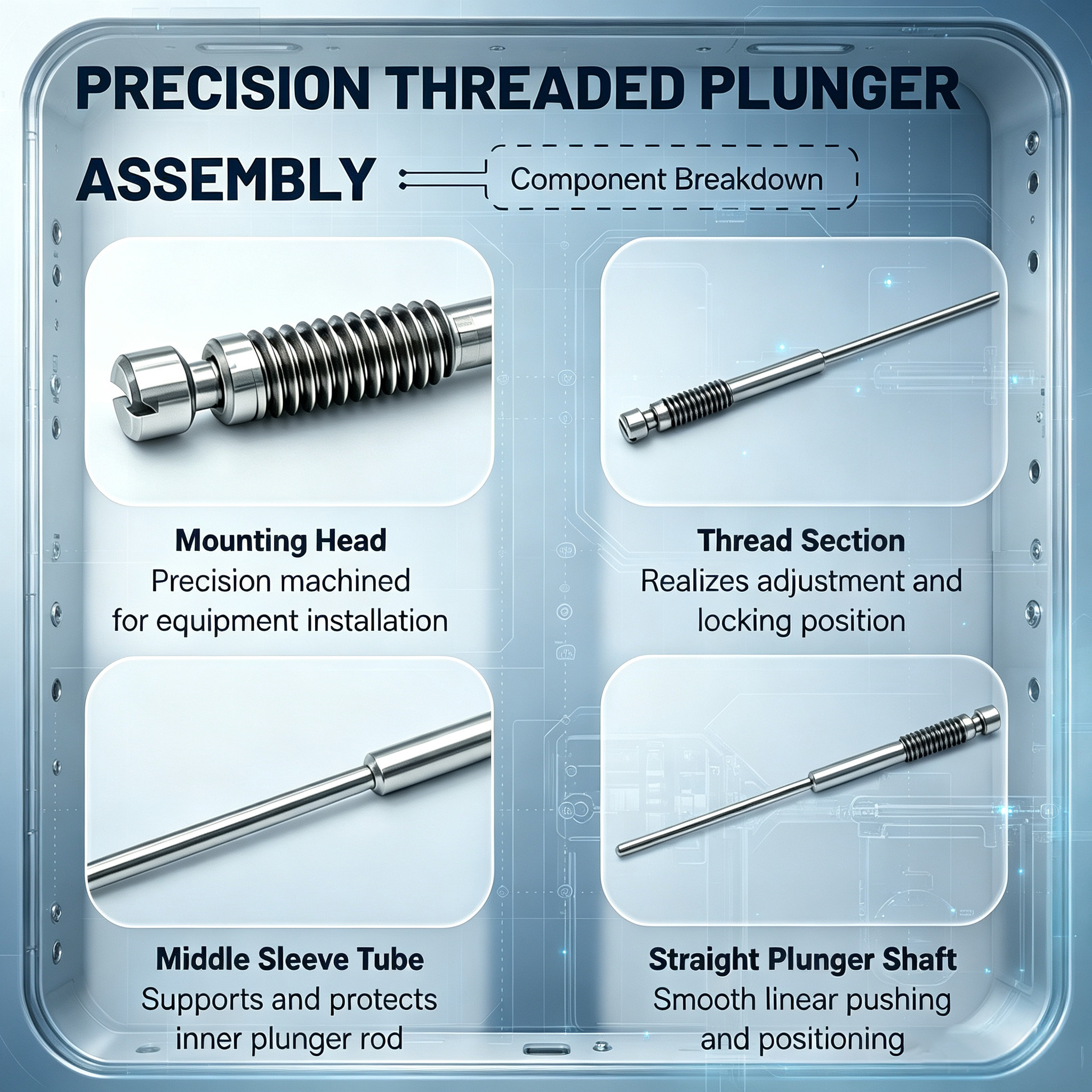 Customized Precision Helical Rod with Tight Tolerance and Smooth Thread Surface