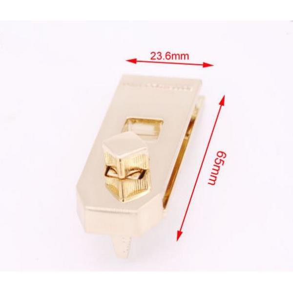 Прямоугольное золотое оборудование замка сумки металла фермуара для сумок/багажей