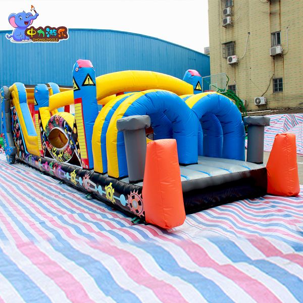 Mechanical Theme Inflatable Obstacle Course Inflatable Bouncy Castle 