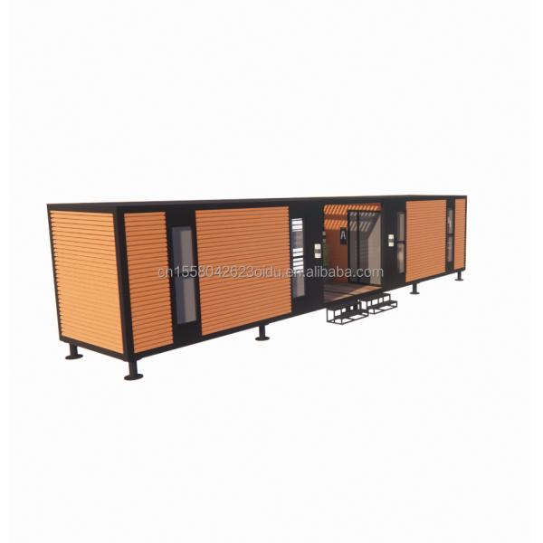 Affordable Aluminum Alloy Windows Steel Structure Prefab Foldable Villa Container House with Galvanized Steel Square Tubes