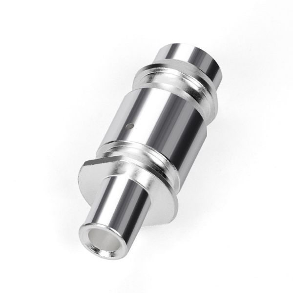 Silver Plated Copper Connector Pin with Milled Flat High Precision CNC Machined