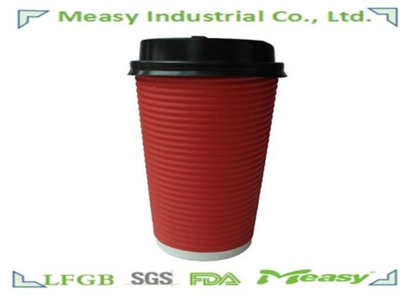 12Oz Horizontal Wall Corrugated Paper Cup for Hot Beverage Water