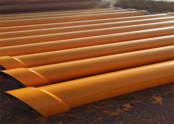 Wall Thickness 4.5mm Concrete Pump Accessories Square Thread Steel Tremie Pipe For Piling