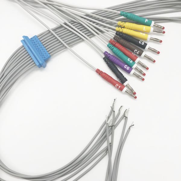 TPU 10 Lead ECG EKG Cable Banana IEC Compatible Half Cale