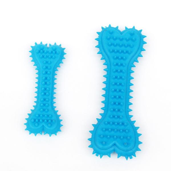 Dogs Pet Durable  Rubber  Molar Bone Shape Toothbrush Stick Clean  Treat  Dog Bit Chew Toy