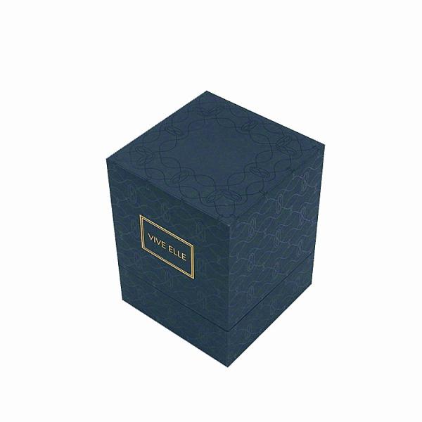 caja de regalo rígida de la vela ULTRAVIOLETA del punto de 2m m con el sellado caliente