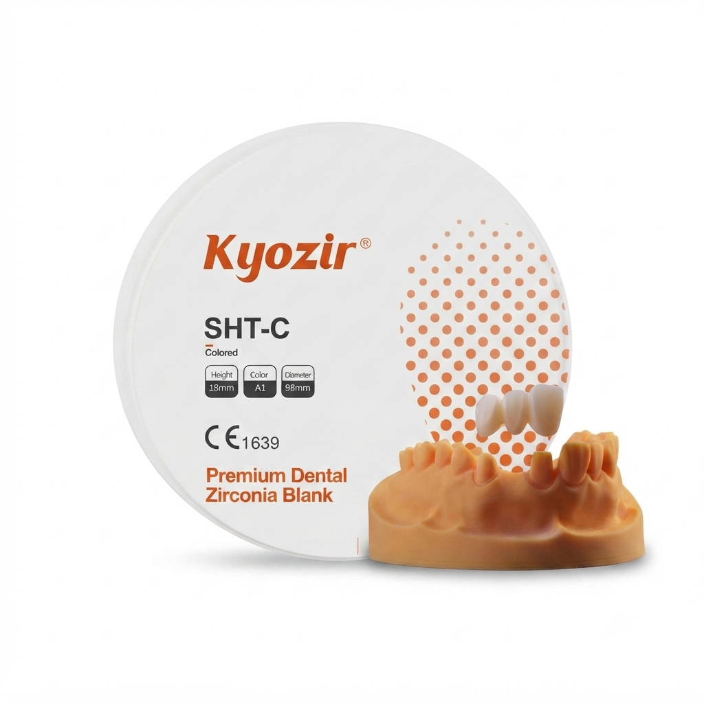 Pre Shaded Zirconia Block 46% Translucency Natural Dental Aesthetic Solution