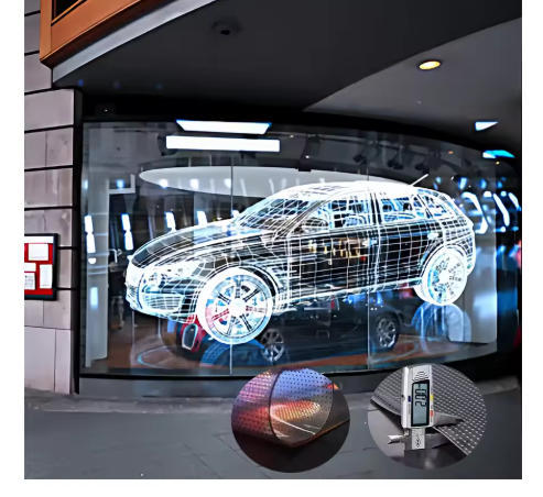 Slim Profile Transparent Led Panel With Magnetic Lock Led See Through Screen Anti Glare