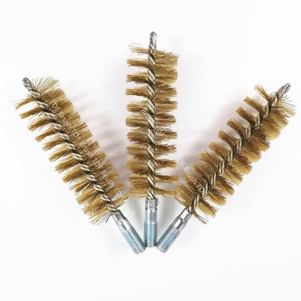 Twisted Wire Brush - Fine-Bore Industrial Pipe Cleaning & Rust Removal (Customizable)