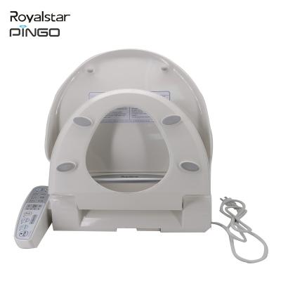 Dual Nozzles Heated Toilet Seat Bidet Self Cleaning Open Front Thermal Storage Type