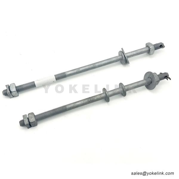 ANSI C135.31 Single Upset Spool Bolt 5/8'' x 12'' for poleline Hardware