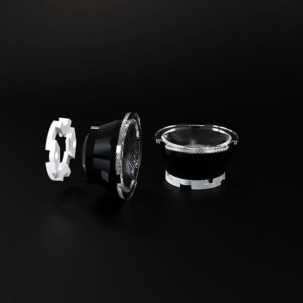 Bridgelux Compatible 35mm COB LED Lens with 8° Smallest Beam Angle and Anti-Glare TIR Optics