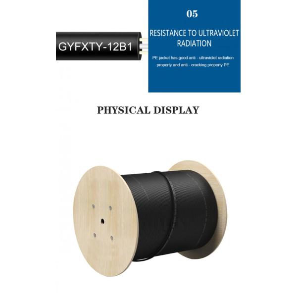 Om4 Armored оптический кабель GYFXTY GYFXTBY 100M для на открытом воздухе