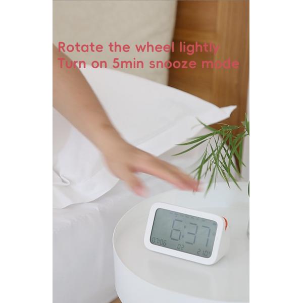 Orange Dot Kids Alarm Clock with Cute Backlight Dual Function Analog-Digital Design Modern Wake-up Light Smart Quartz-for Kids