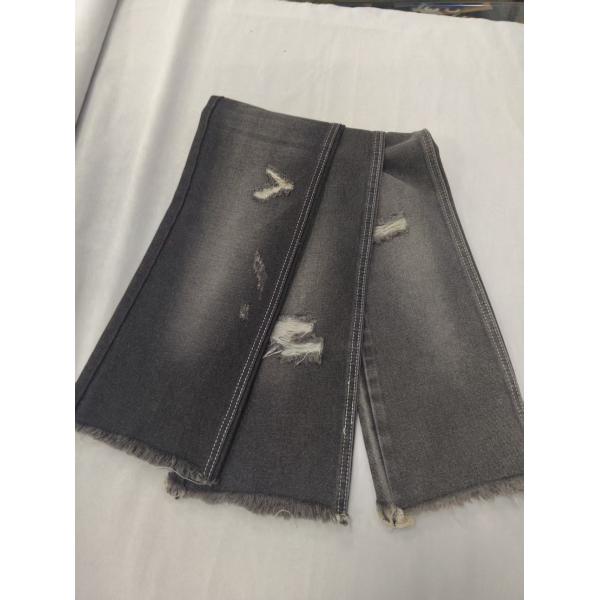 65%Cotton 12.5oz Cotton Rayon Polyester Black/White 180cm Denim fabric 7x7 JSD3085B