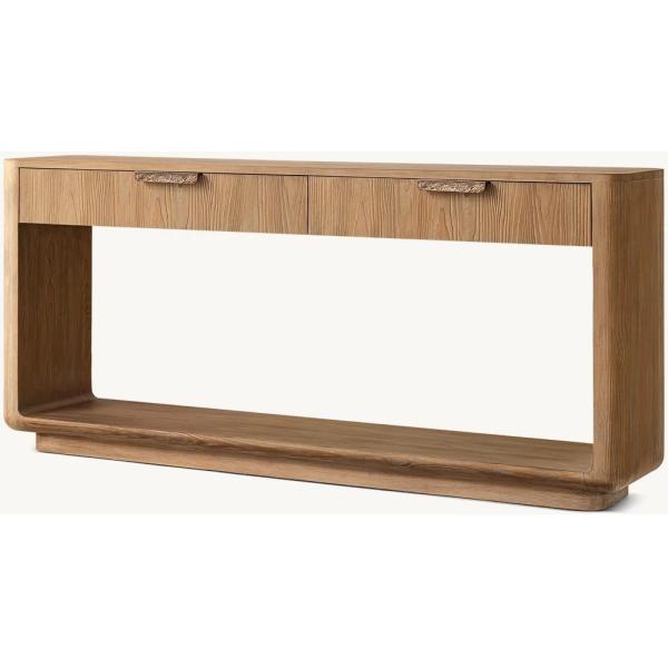 CT-006 Bedroom Modern Console Table Furniture With Roller Shutter Door Cabinet
