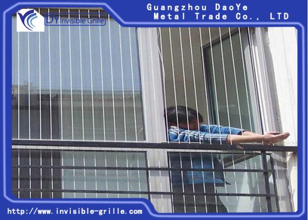 Black Grey Color Stainless Steel Wire Window Invisible Grille 2.0mm