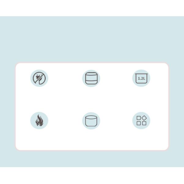 1 To 2 People Multi Cookers Mini 1.3qt Anti Dry Wear Resistant