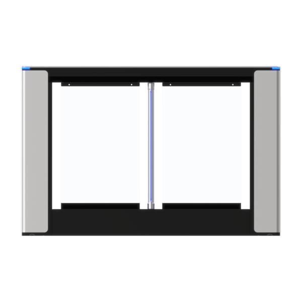 Buy Swing Gate Turnstile – Dual-Lane Automatic Swing Barrier with Fire-Alarm Mode