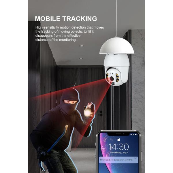 360 Degree HD Surveillance PTZ Security Wifi Cctv Network Camera for Smart Light Bulb