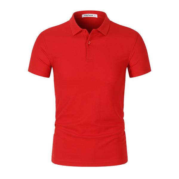 Customized Polo Shirts Business Workwear Mens Polo Neck T Shirts With Printing